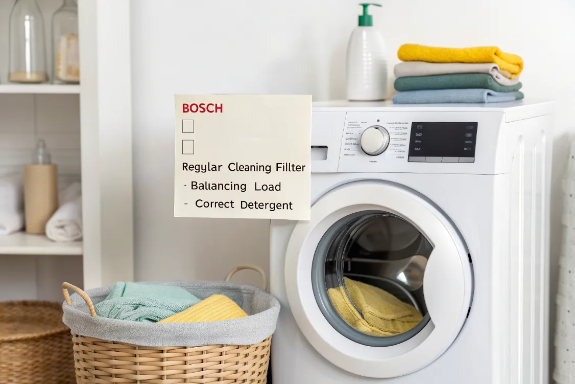 نکات مهم در نگهداری و افزایش عمر لباسشویی بوش
